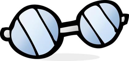 doodle cartoon glasses vector