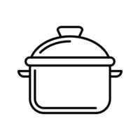 icono de vector de olla de cocina