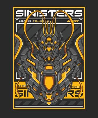 Robot Mascot Vector Illustration