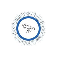 telescope. astronomy. space. view. zoom Line Icon. Vector isolated illustration