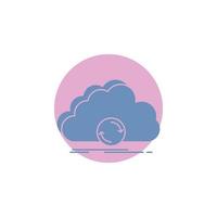 cloud. syncing. sync. data. synchronization Glyph Icon. vector