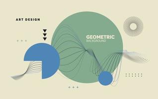 plantilla de vector de banner moderno. plantilla de resumen de negocios. formas geométricas, diseño moderno mínimo vectorial con color retro