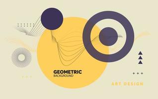 plantilla de vector de banner moderno de negocios. plantilla de resumen de negocios. formas geométricas, diseño moderno mínimo vectorial con color retro