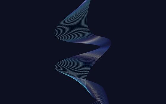 arte lineal creativo. ilustración vectorial eps 10. elementos de diseño creados con la herramienta de mezcla vector