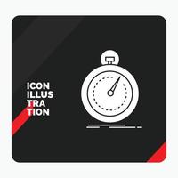 Red and Black Creative presentation Background for Done. fast. optimization. speed. sport Glyph Icon vector