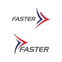 Faster Logo Template vector icon