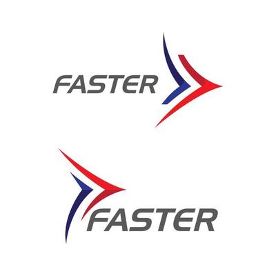 Faster Logo Template vector icon