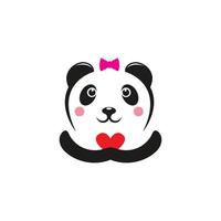 Panda icon Template vector illustration