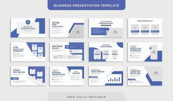 Creative business presentation slides template vector