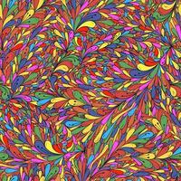 Seamless pattern with abstract flowers and leaves vector
