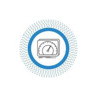 dashboard. device. speed. test. internet Line Icon. Vector isolated illustration