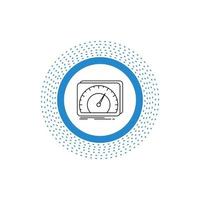 dashboard. device. speed. test. internet Line Icon. Vector isolated illustration