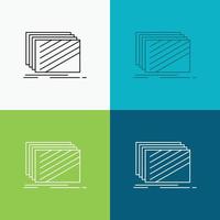 Design. layer. layout. texture. textures Icon Over Various Background. Line style design. designed for web and app. Eps 10 vector illustration