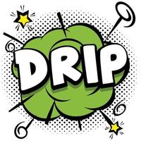 drip Comic bright template with speech bubbles on colorful frames vector