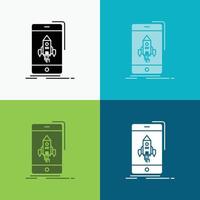 game. gaming. start. mobile. phone Icon Over Various Background. glyph style design. designed for web and app. Eps 10 vector illustration