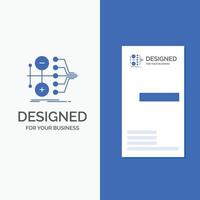 Business Logo for monetization. finance. money. transfer. value. Vertical Blue Business .Visiting Card template. vector