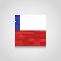 Chile Abstract Flag Background vector