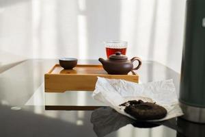 Puer tea ceremony. GUn Fu Cha photo