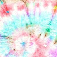 Red Psychedelic Kaleidoscope. Tiedye Round photo