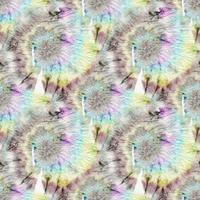 Pastel Psychedelic Kaleidoscope. Seamless. Tie photo