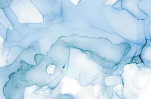 Alcohol Ink. Oil Flow Abstract Design. Sea Macro photo