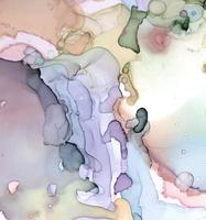 Alcohol Ink Texture. Oil Flow Abstract Print. photo