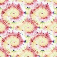 Neon Psychedelic Kaleidoscope. Seamless. Dyed photo