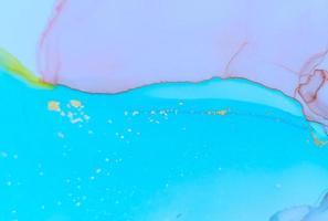 Ink Wash Pastel. Oil Effect Abstract Design. Mix photo