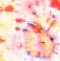 Color Psychedelic Kaleidoscope. Tye Round Print. photo