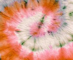 Retro Psychedelic Kaleidoscope. Dyed Round photo