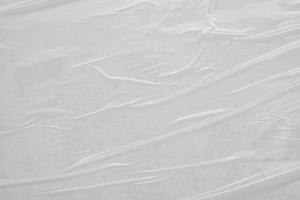 White plastic film wrap texture background photo