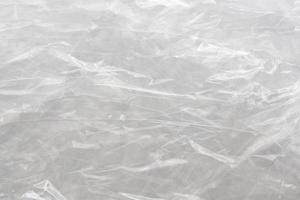 White plastic film wrap texture background photo