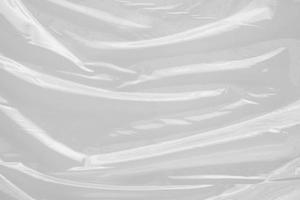 White plastic film wrap texture background photo