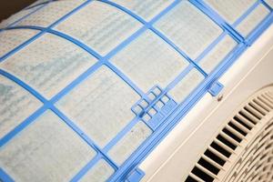 air conditioner filter with dirty dust photo