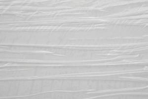 White plastic film wrap texture background photo