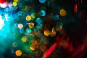 defocused multicolored abstract background with bokeh effect photo