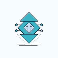 Computing. data. infrastructure. science. structure Flat Icon. green and Yellow sign and symbols for website and Mobile appliation. vector illustration