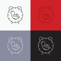 delivery. time. baby. birth. child Icon Over Various Background. Line style design. designed for web and app. Eps 10 vector illustration