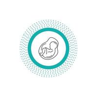 Baby. pregnancy. pregnant. obstetrics. fetus Line Icon. Vector isolated illustration