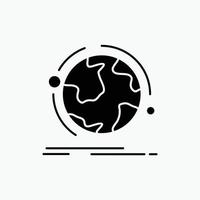 globe. world. discover. connection. network Glyph Icon. Vector isolated illustration