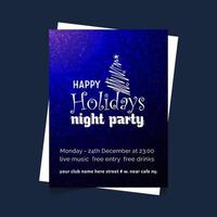 Christmas card design with elegant design and creative background vector