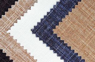 Multi color fabric texture samples photo