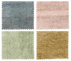 set of carpet swatch texture samples photo