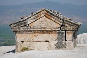 Tomb at Hierapolis Ancient City, Pamukkale, Denizli, Turkiye photo