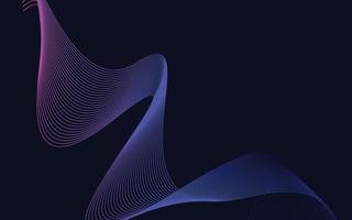 Abstract Blue wavy Lines background vector