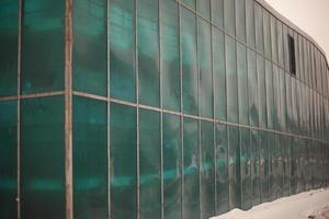 Plastic coating. Architecture of pedestrian crossing. Urban infrastructure. photo