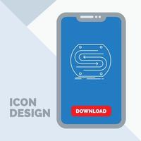 business arrow. concept. convergence. match. pitch Line Icon in Mobile for Download Page vector