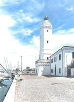 The lighthouse on Rimini's canal port photo