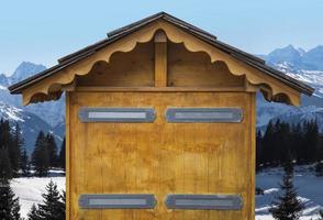 Wooden house from the French Alps photo