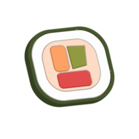 Sushi slice icon png